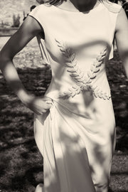 Robe de mariée en crêpe